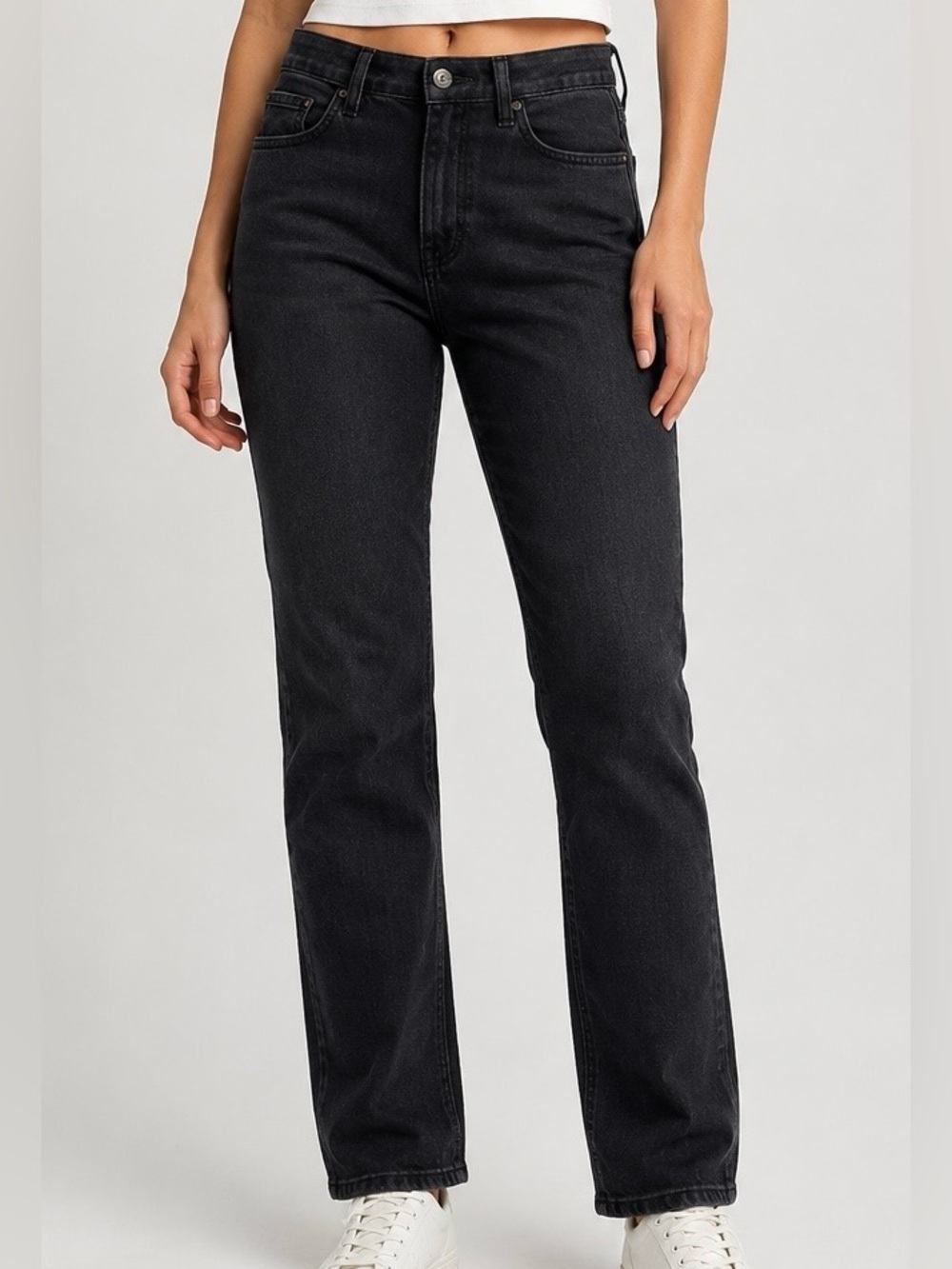 prAna Kayla High Rise Jeans Women’s Size 2 Black wash Stretch Denim 32” inseam